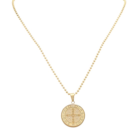 Mens 18K Gold Over Stainless Steel Hypoallergenic 30 Inch Box Chain Necklace