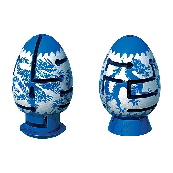 BePuzzled Smart Egg 2-Layer Labyrinth Puzzle - Blue Dragon: Challenging