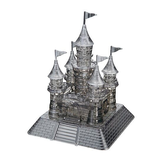 BePuzzled 3D Crystal Puzzle - Castle (Black): 104Pcs