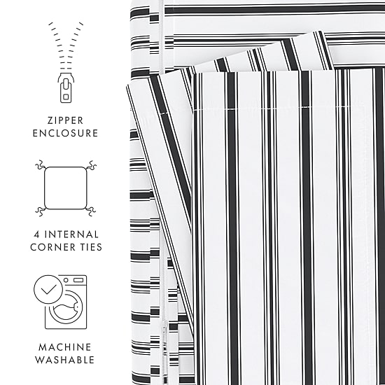 Casual Comfort Premium Ultra Soft Vertical Dreams  Duvet Cover Set