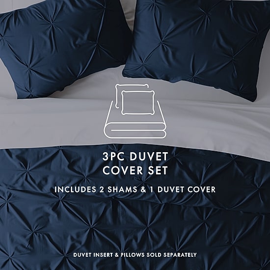 Casual Comfort Pinch Pleat Duvet Cover Set