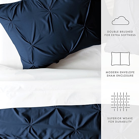 Casual Comfort Pinch Pleat Duvet Cover Set