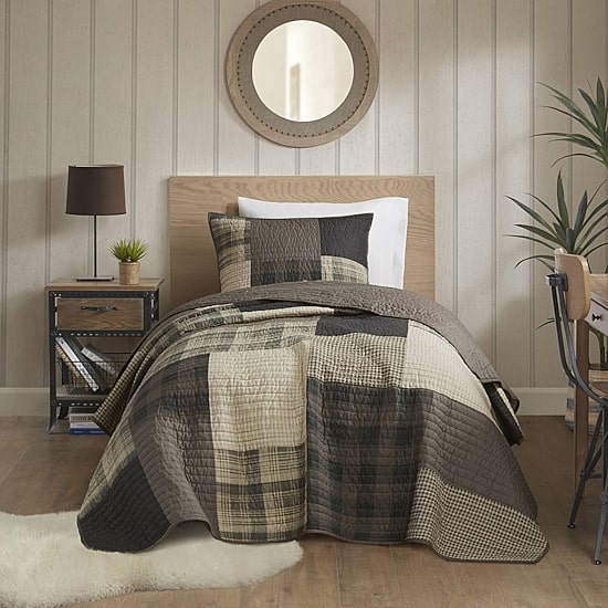 Woolrich Winter Hills Oversized Cotton 3pc Quilt Set