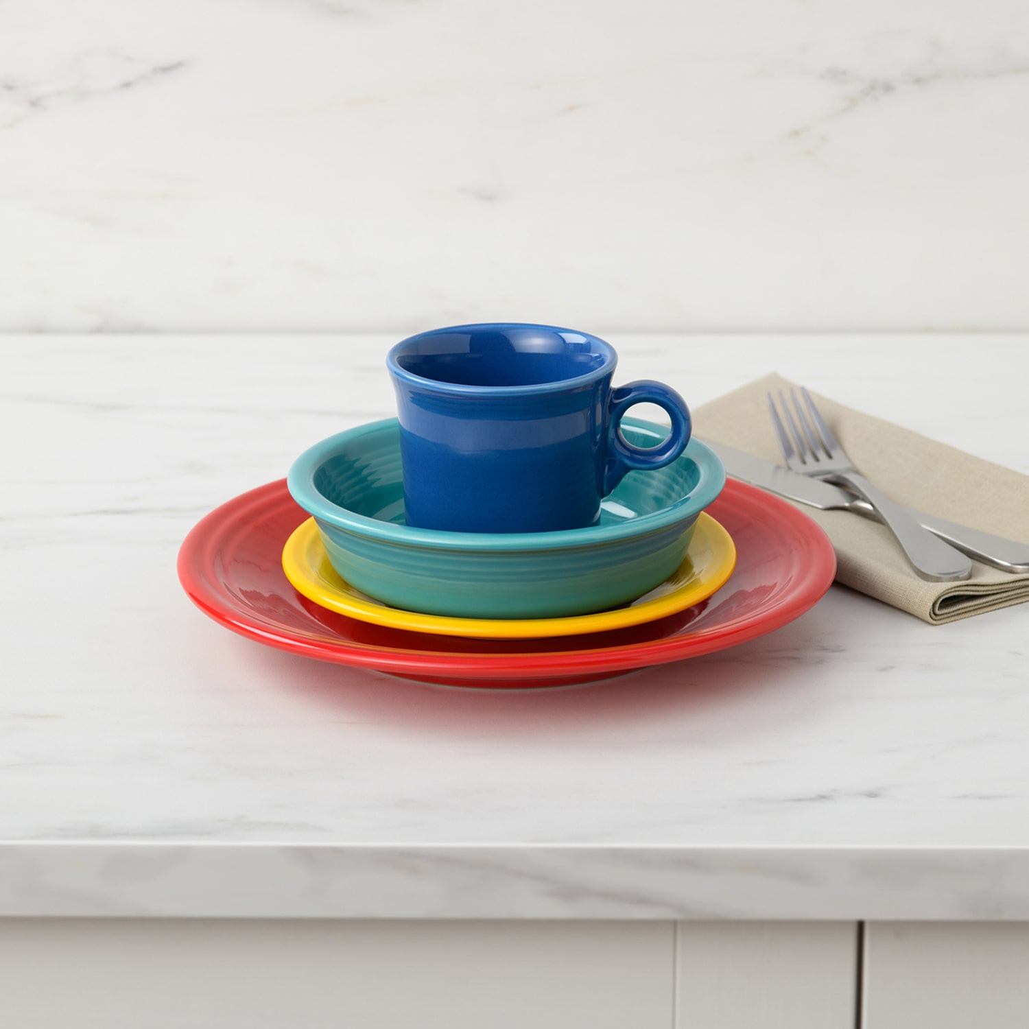 Fiesta Classic 4-pc. Ceramic Dinnerware Set