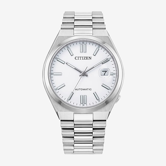 Citizen Tsuyosa Mens Automatic Silver Tone Stainless Steel Bracelet Watch Nj0150-56a