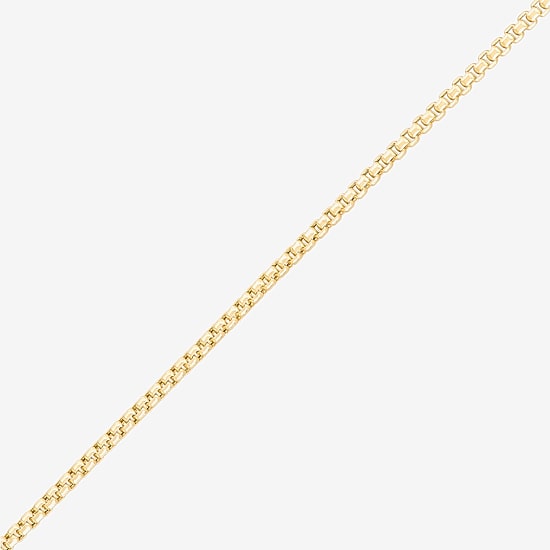 Made in Italy Womens 14K Gold 22 Inch Box Chain Necklace