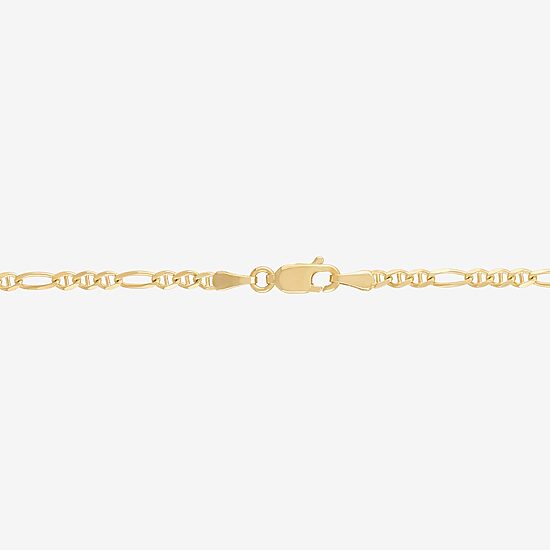 Made in Italy 14K Gold 20 Inch Figaro Chain Necklace
