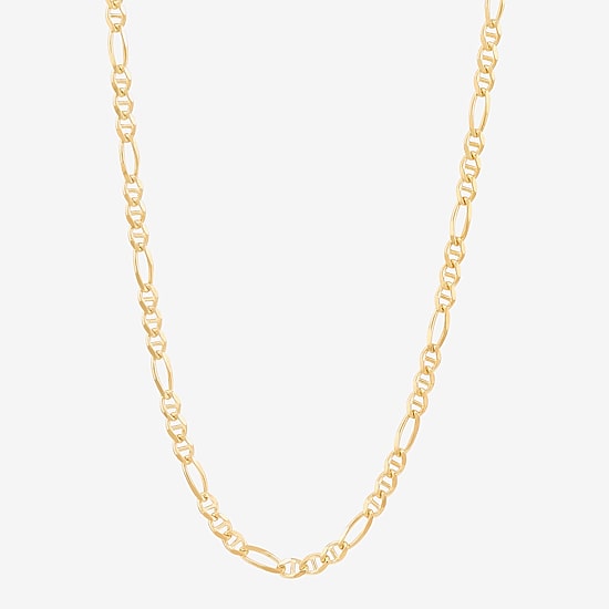 Made in Italy 14K Gold 20 Inch Figaro Chain Necklace