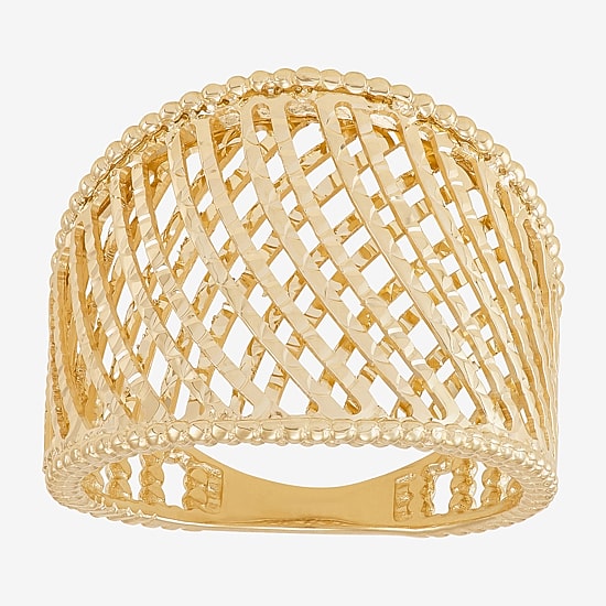 Made in Italy Womens 20.5MM 14K Gold Band