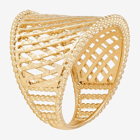 Made in Italy Womens 20.5MM 14K Gold Band