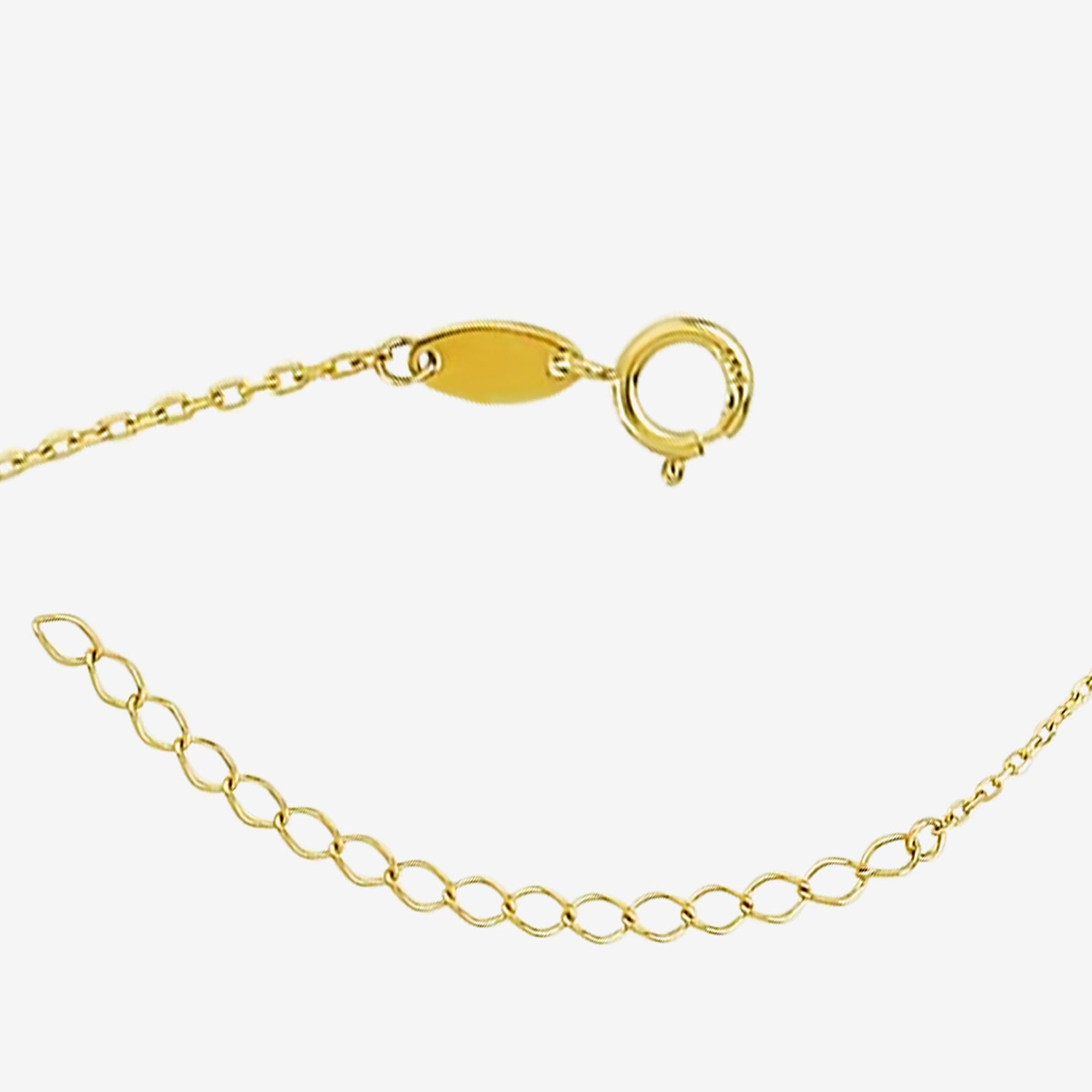Gold Addiction Womens 10K Gold 18 Inch Link Chain Necklace