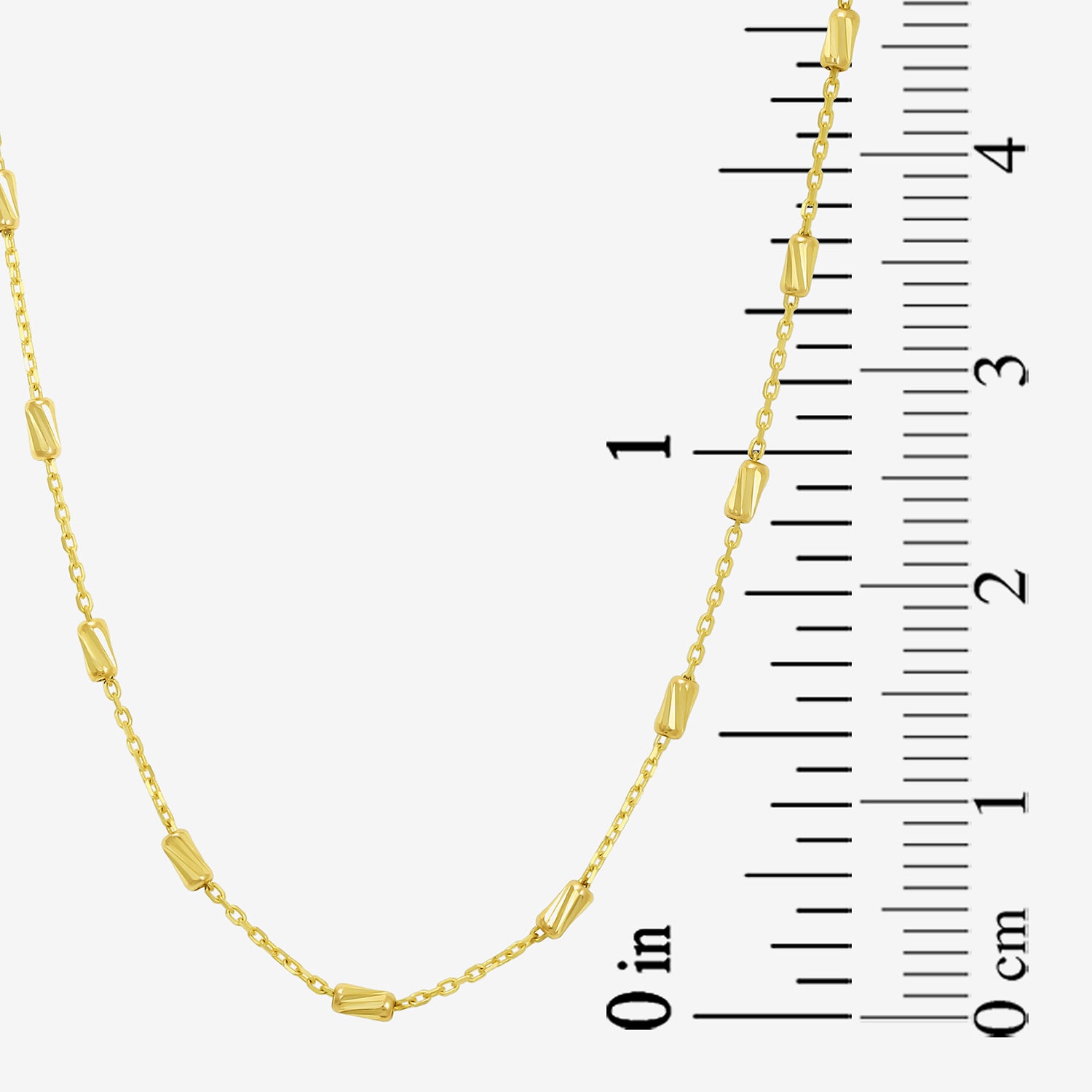 Gold Addiction Womens 10K Gold 18 Inch Link Chain Necklace