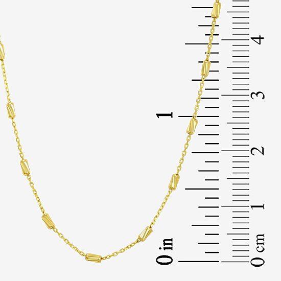 Gold Addiction Womens 10K Gold 18 Inch Link Chain Necklace