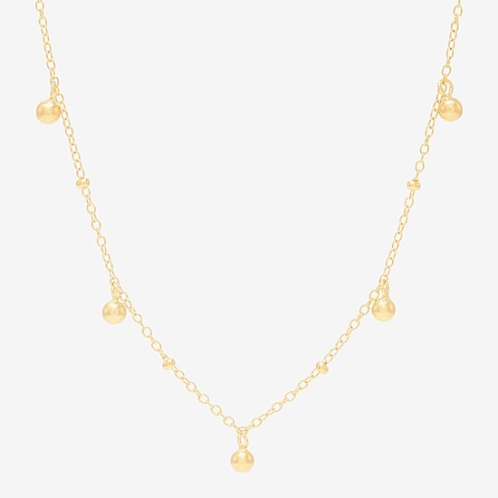 Womens 14K Gold Over Silver 2-pc. Necklace Set