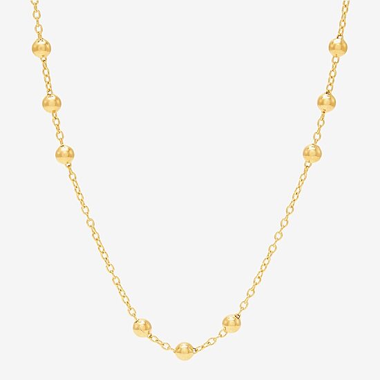 Womens 14K Gold Over Silver 2-pc. Necklace Set