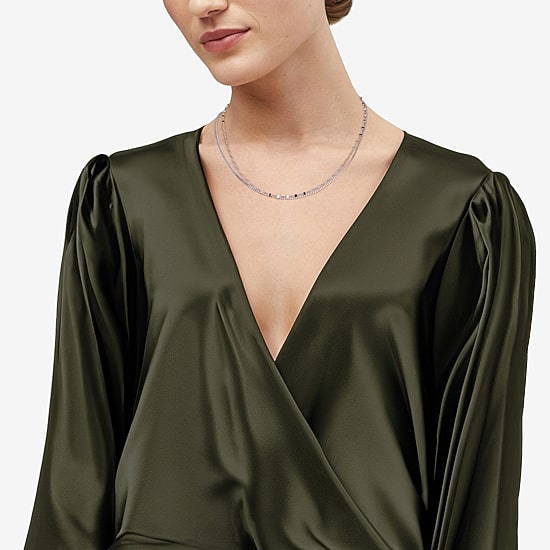 Womens Sterling Silver 2-pc. Necklace Set