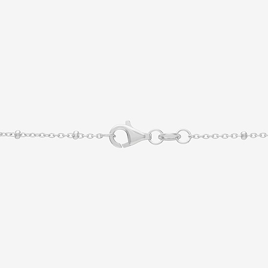 Womens Sterling Silver 2-pc. Necklace Set