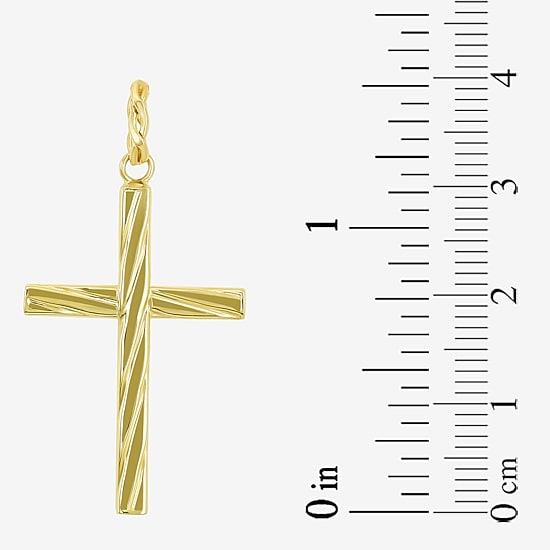 Cross Mens 10K Gold Cross Pendant