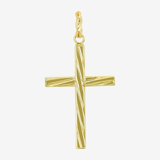 Cross Mens 10K Gold Cross Pendant
