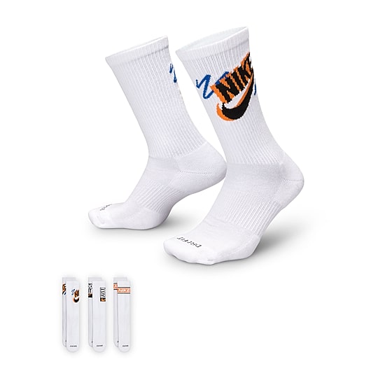 Nike Everyday Plus Athletic Unisex Adult 3 Pair Crew Socks