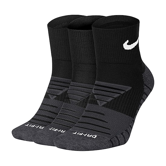Nike Everyday Max Cushioned Unisex Adult Multi-Pack 3 Pair Quarter Ankle Socks