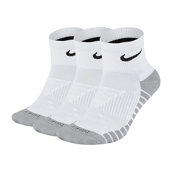 Nike Everyday Max Cushioned Unisex Adult Multi-Pack 3 Pair Quarter Ankle Socks