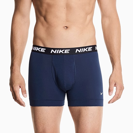 Nike All Day Cotton Stretch Mens 3 Pack Multi-Pack Stretch Fabric Trunks Ke1309-001