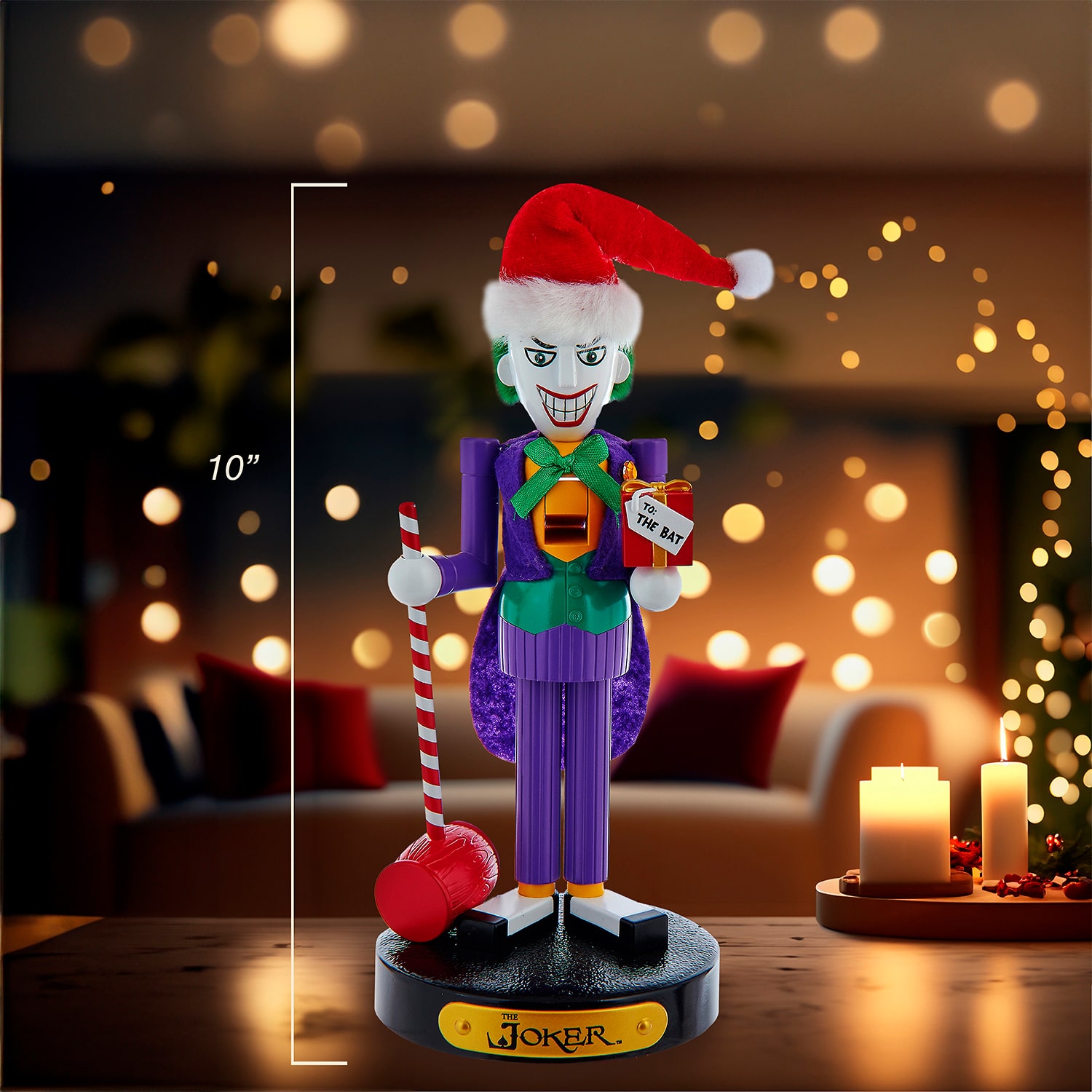 Kurt Adler 10" Dc Comics Joker Christmas Nutcracker