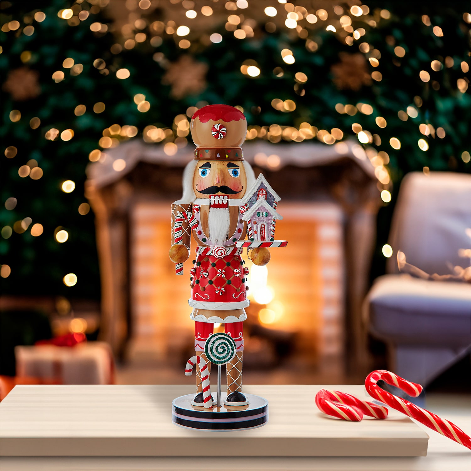 Kurt Adler 12" Gingerbread Christmas Nutcracker