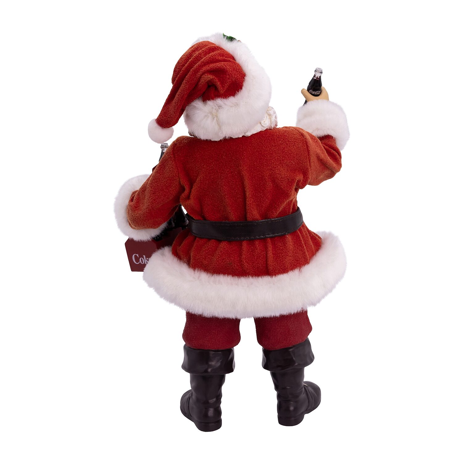 Kurt Adler 10.5" Coca-Cola Santa Holding Two Six Packs Christmas Santa Figurine