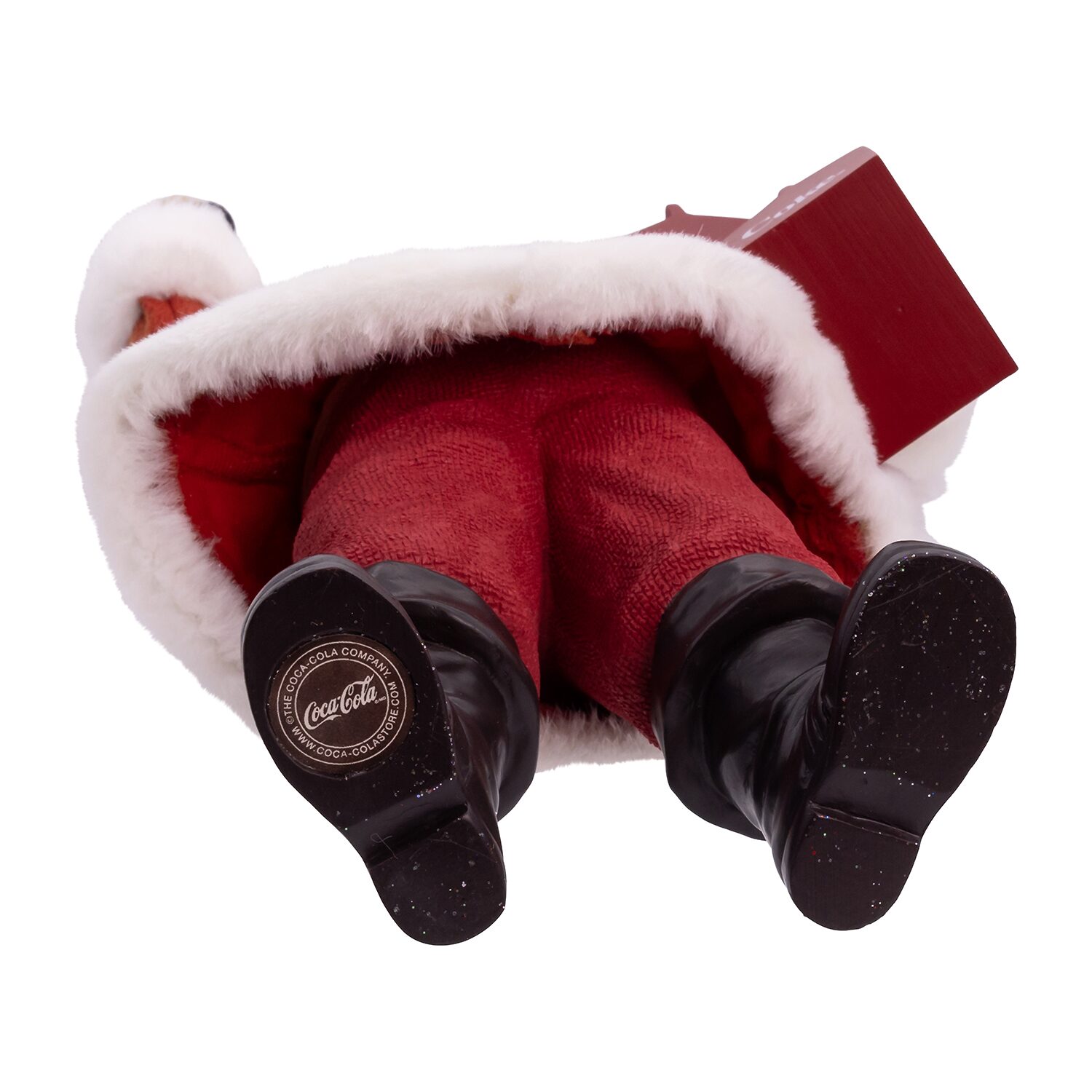 Kurt Adler 10.5" Coca-Cola Santa Holding Two Six Packs Christmas Santa Figurine