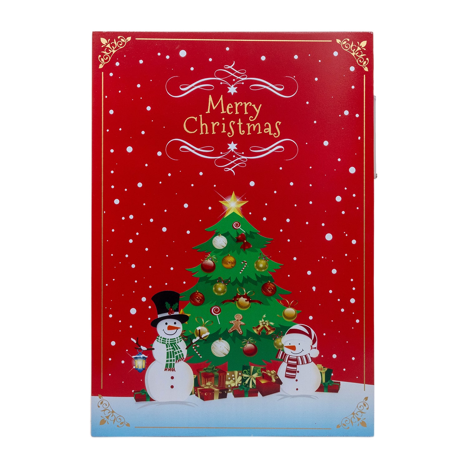 Kurt Adler 13" Battery Operated Lighted Wooden Christmas Advent Calendar