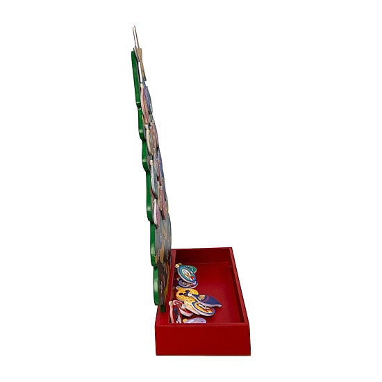 Kurt Adler 16"  Advent Tree With Magnetic Ornaments Mickey and Friends Christmas Advent Calendar