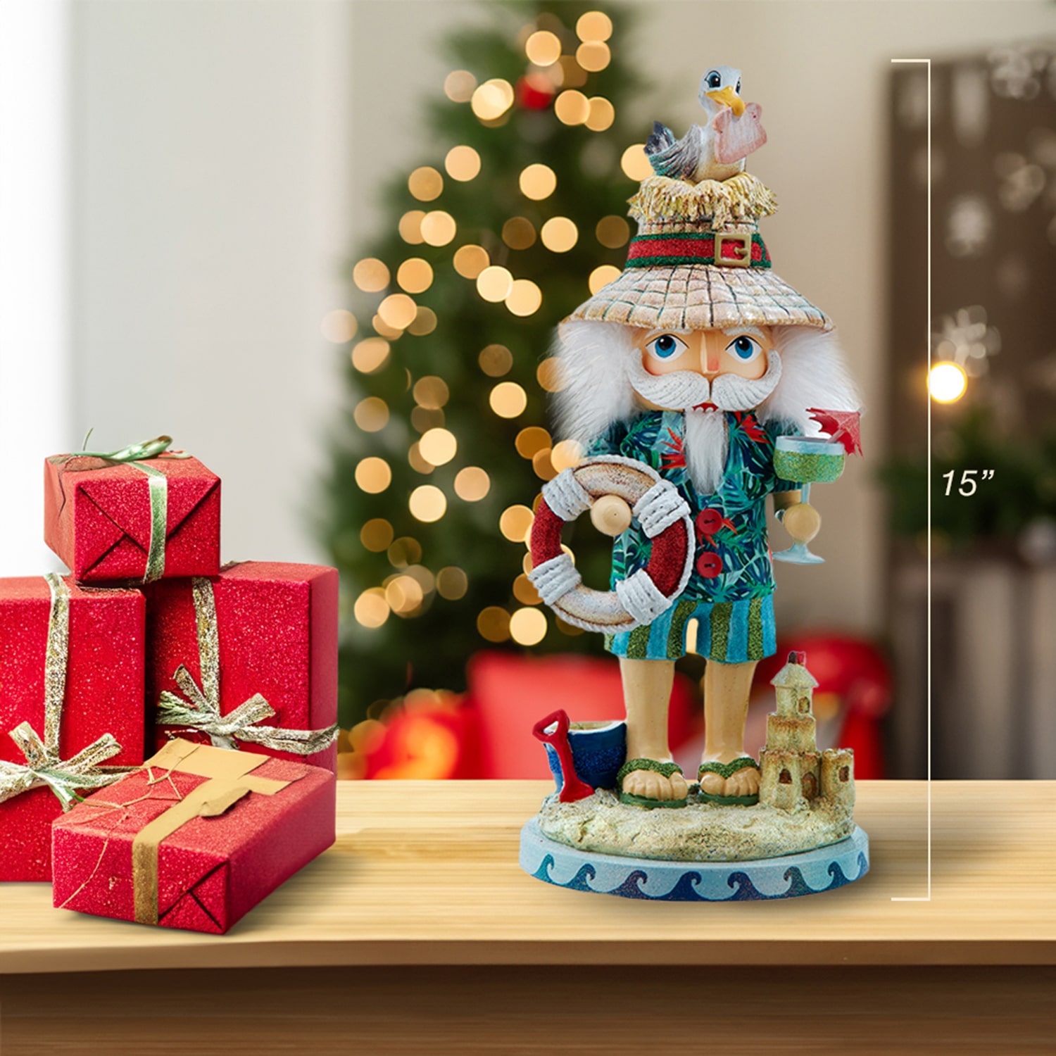 Kurt Adler 15" Hollywood Beach Christmas Nutcracker