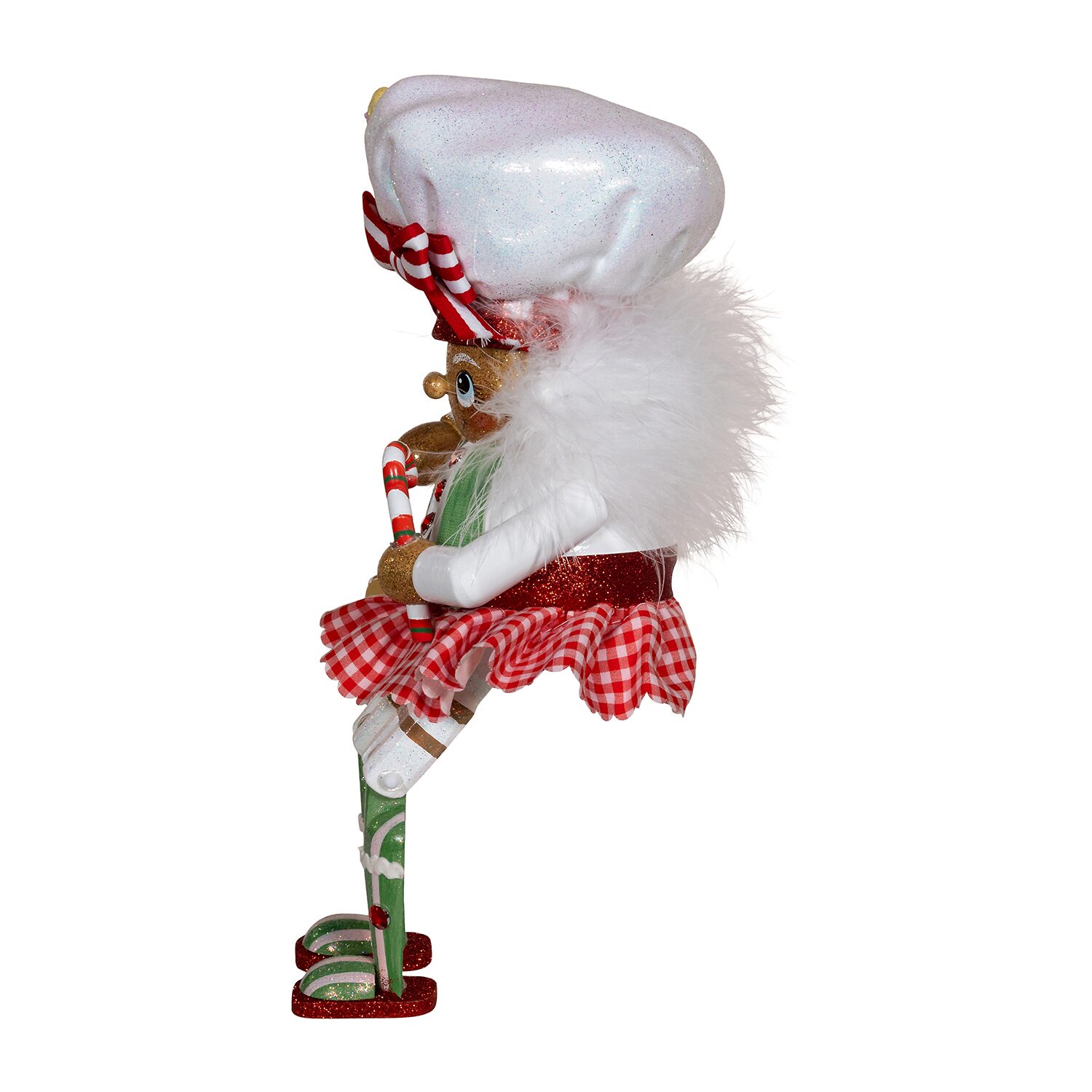 Kurt Adler 11" Hollywood Gingerbread Baker Girl Shelf Sitter Christmas Nutcracker