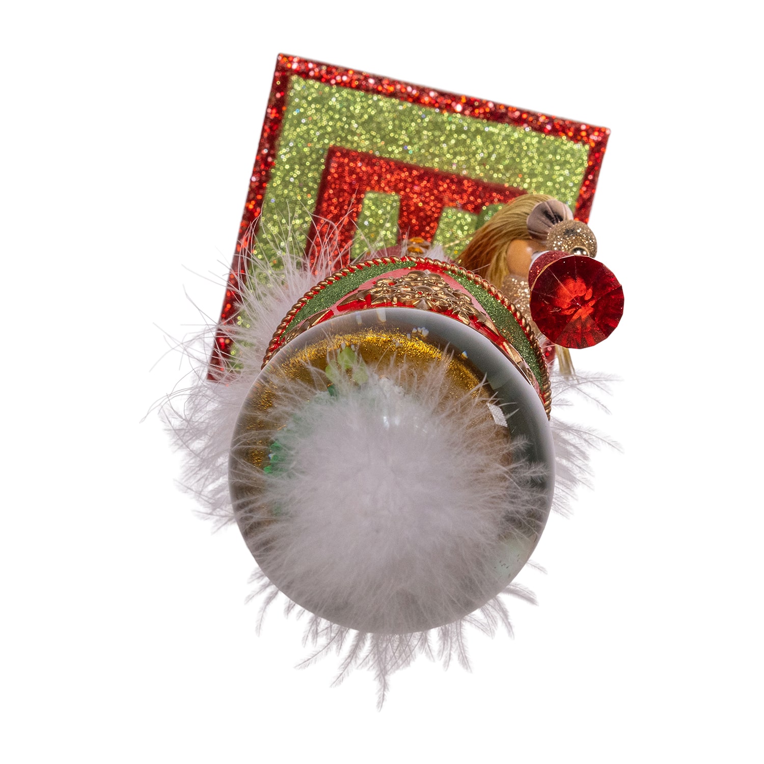 Kurt Adler 20" Hollywood Battery-Operated Light Up Animated Musical Water Globe Hat Lighted Christmas Nutcracker