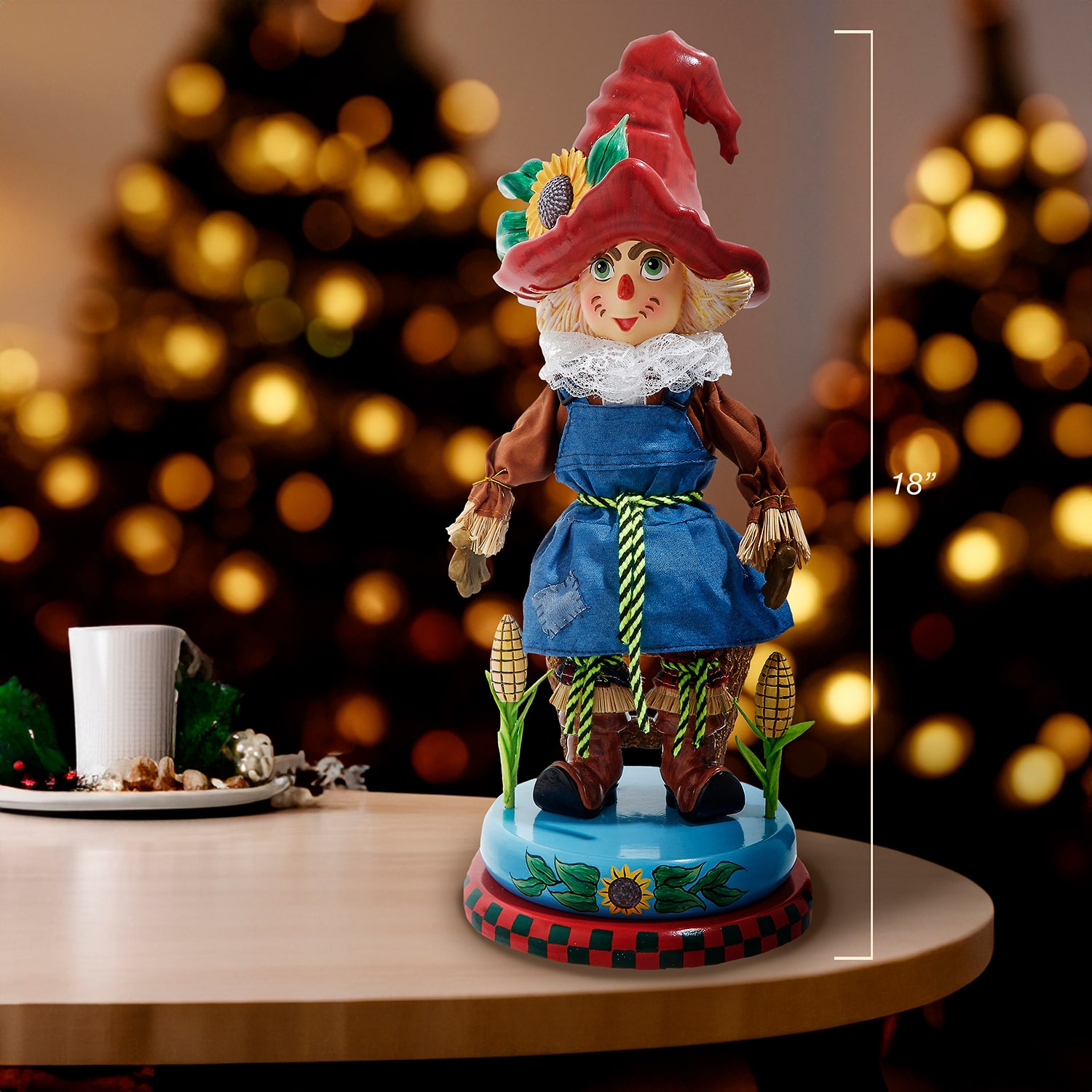 Kurt Adler 15" Hollywood Scarecrow Christmas Nutcracker