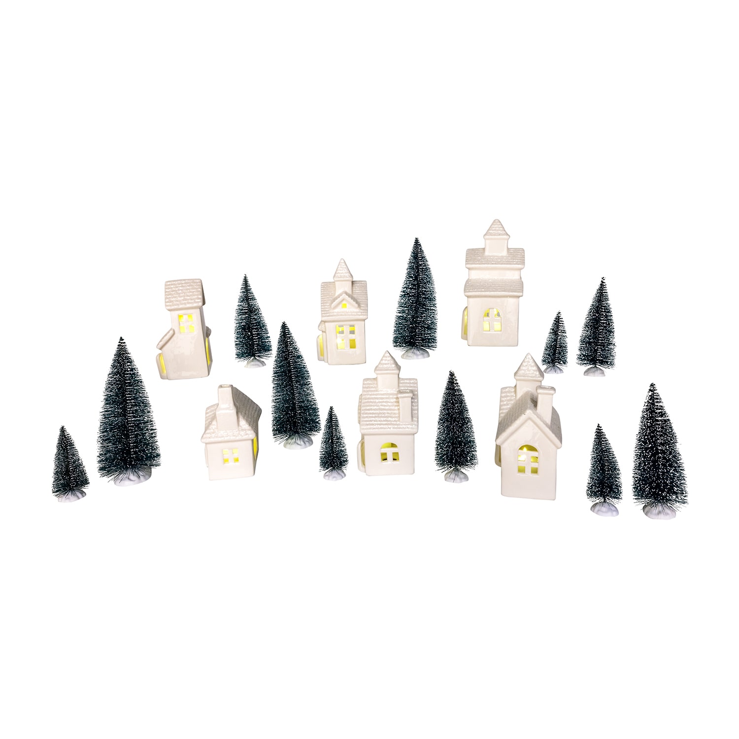 Kurt Adler 7.87" Wooden Led Santa Musical Village Lighted Christmas Tabletop Decor