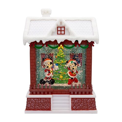 Kurt Adler 7.5" Battery Operated Light-Up Mickey Santa Lighted Mickey Mouse Christmas Tabletop Decor, One Size, Red