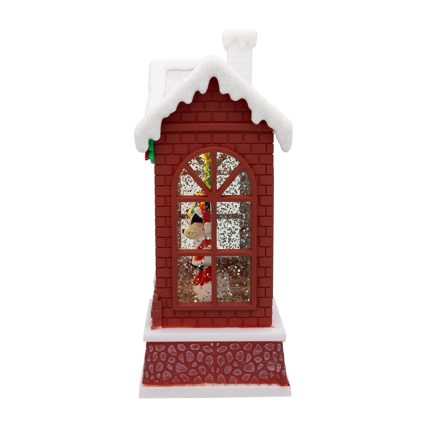 Kurt Adler 7.5" Battery Operated Light-Up Mickey Santa Lighted Mickey Mouse Christmas Tabletop Decor