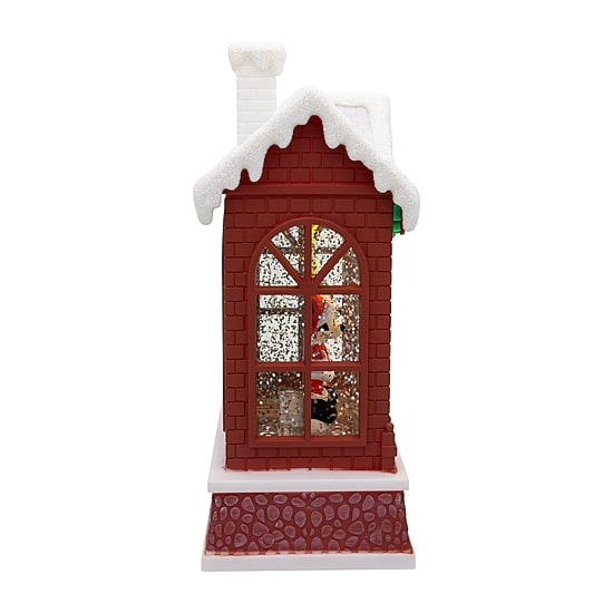 Kurt Adler 7.5" Battery Operated Light-Up Mickey Santa Lighted Mickey Mouse Christmas Tabletop Decor