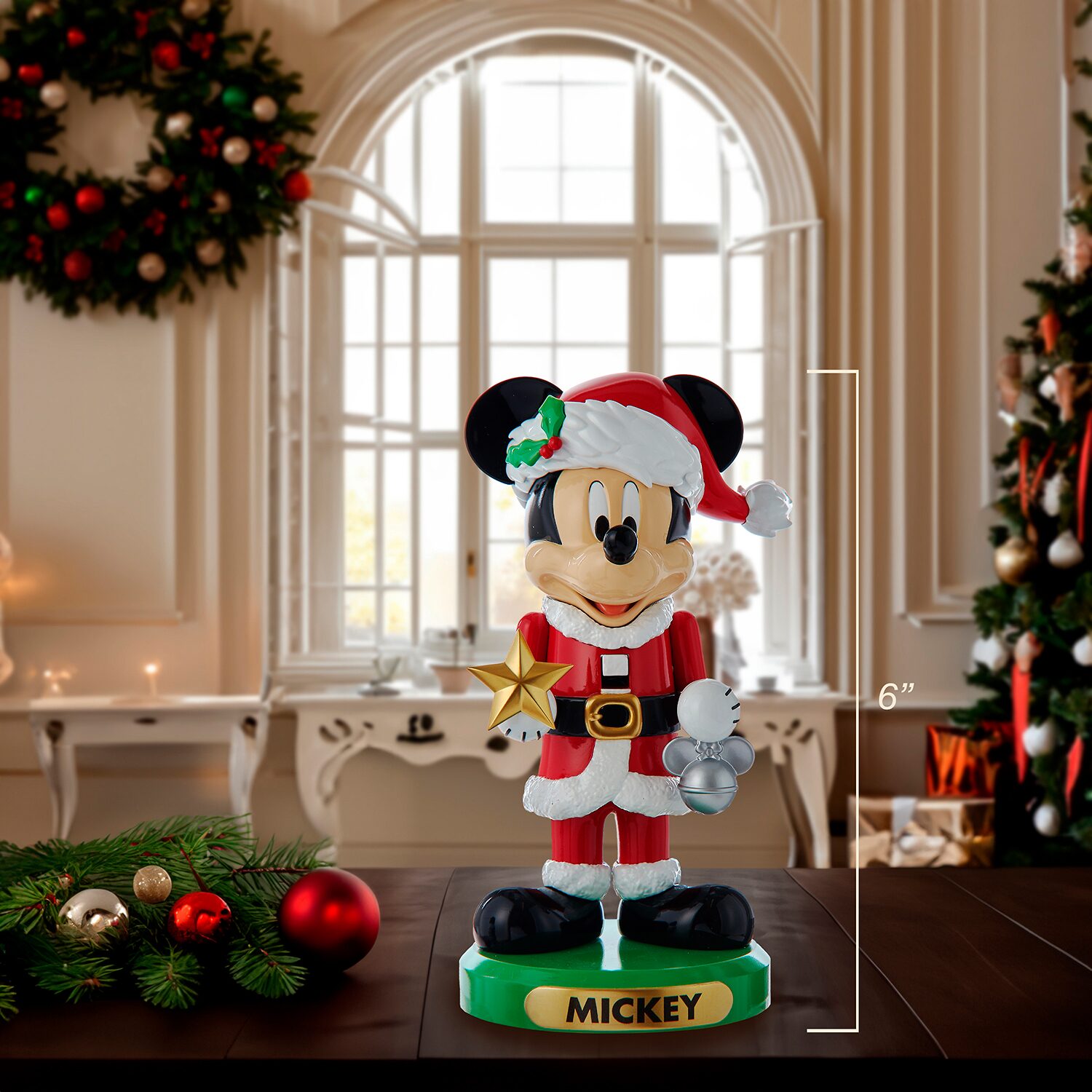 Kurt Adler 6" Mickey Mouse Christmas Nutcracker