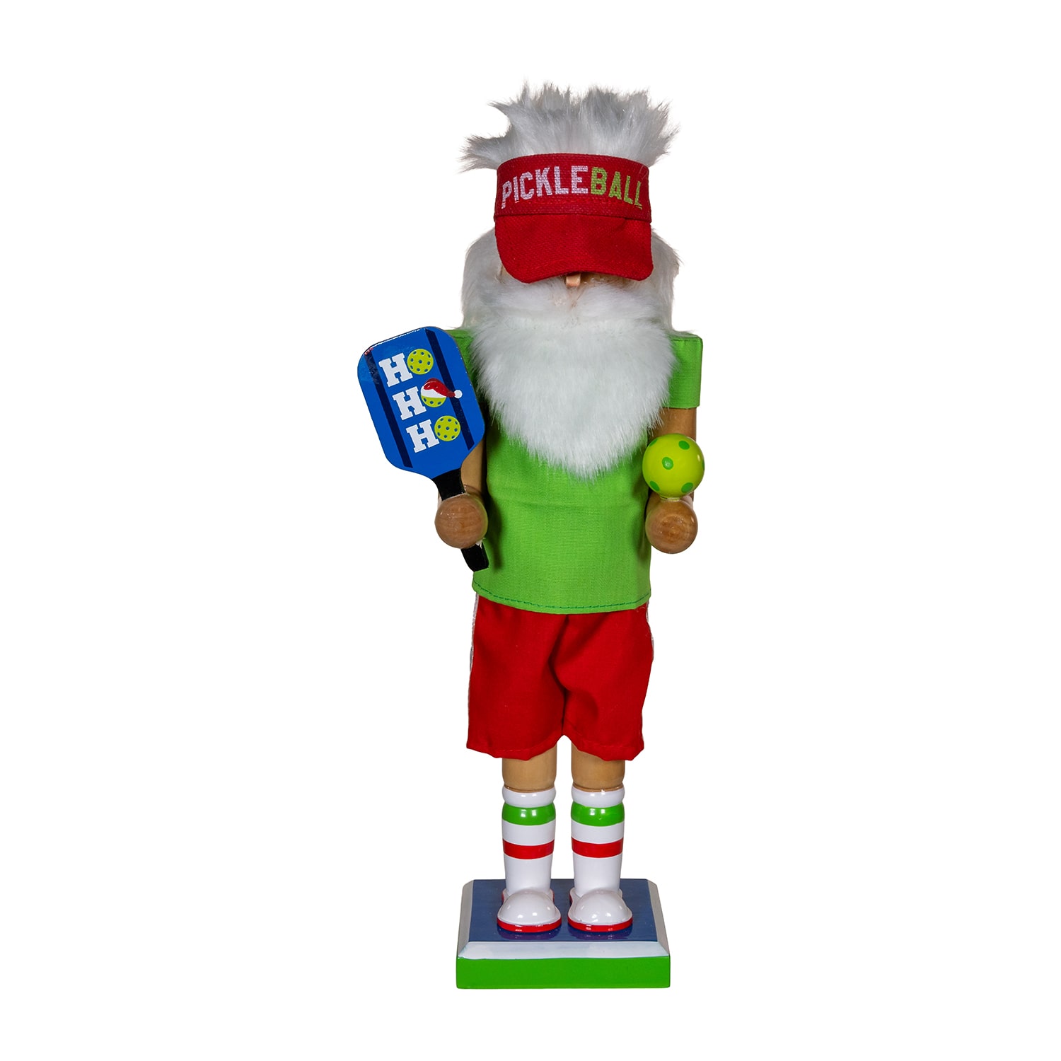 Kurt Adler 12" Wooden Pickleball Christmas Nutcracker