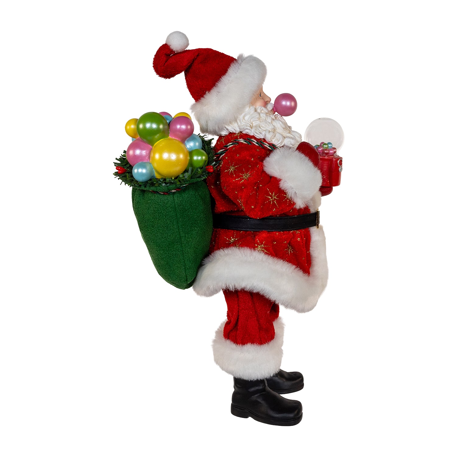 Kurt Adler 10.5" Bubblegum Christmas Santa Figurine