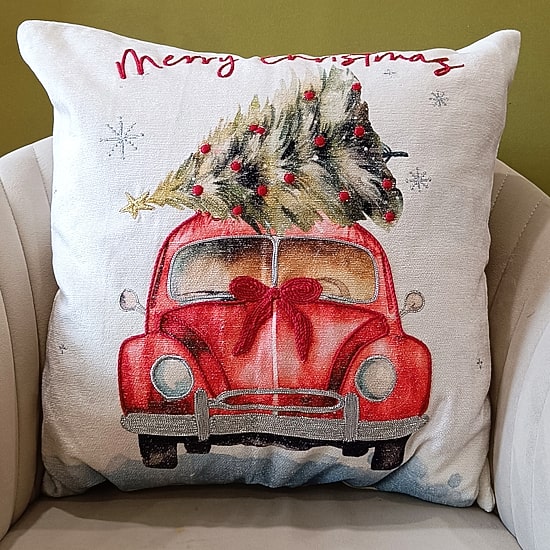 Vibhsa Accent Holiday Square Throw Pillow