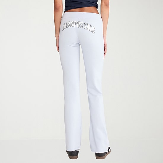 AEROPOSTALE Womens Juniors Straight Mid Rise Sweatpant