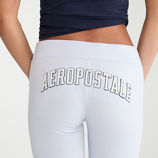 AEROPOSTALE Womens Juniors Straight Mid Rise Sweatpant