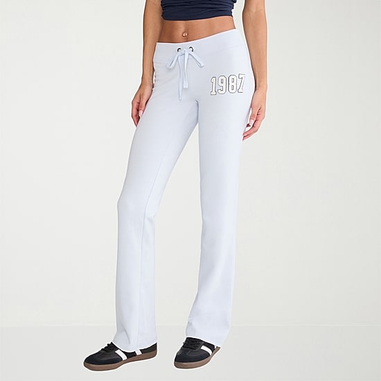 AEROPOSTALE Womens Juniors Straight Mid Rise Sweatpant