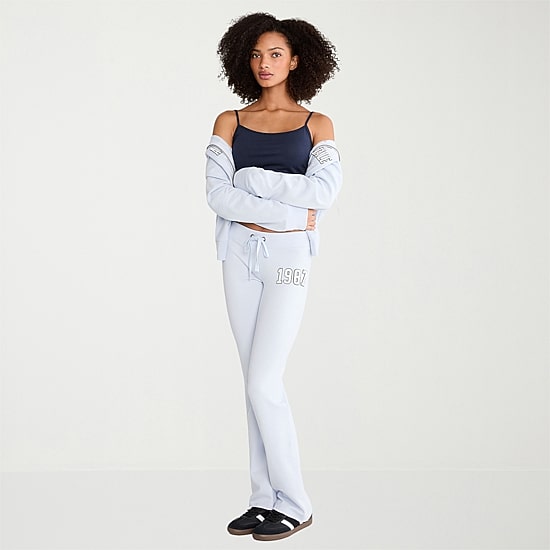 AEROPOSTALE Womens Juniors Straight Mid Rise Sweatpant