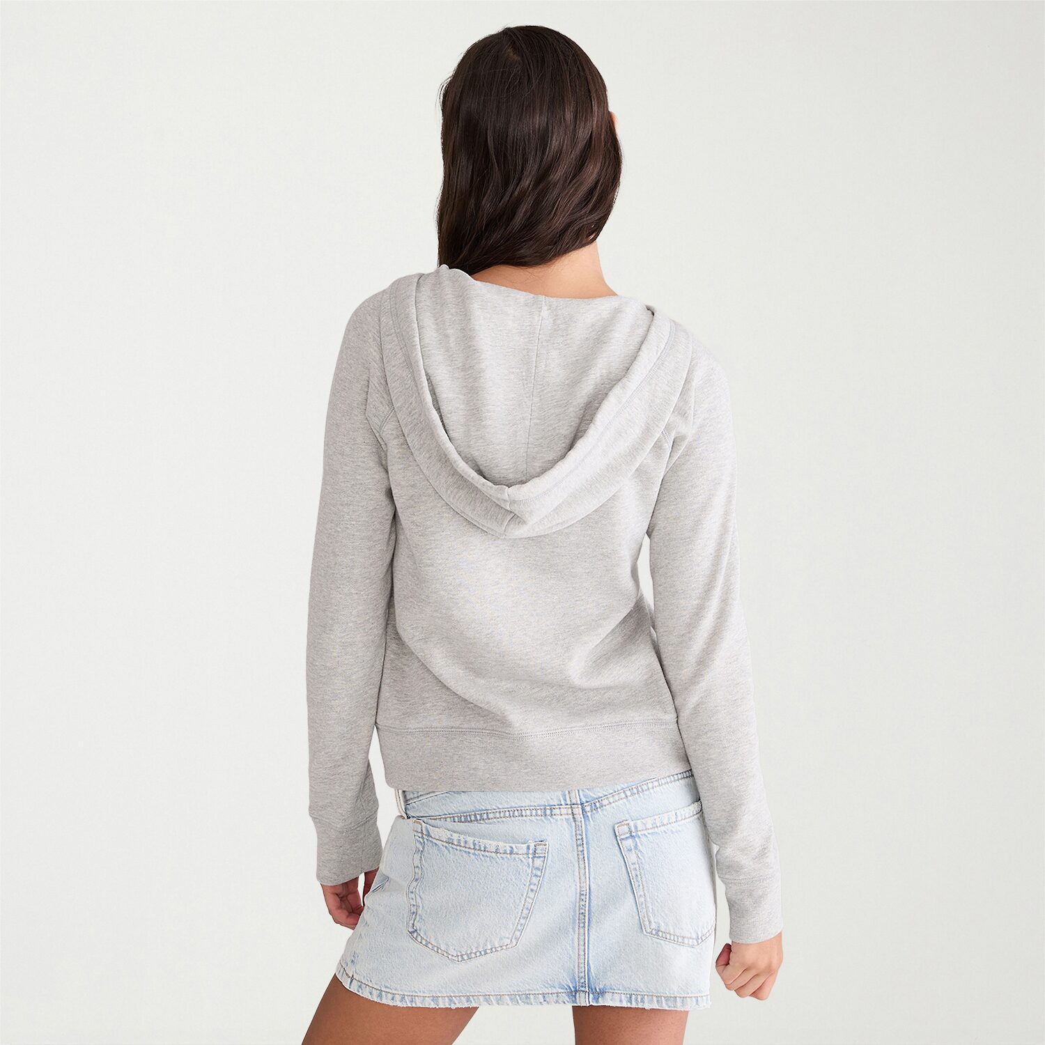 AEROPOSTALE Womens Juniors Long Sleeve Fleece Zipper Hoodie